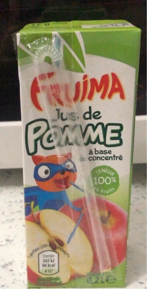 Jus de pomme a base de concentré