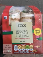 Chicken, bacon, and stuffing wrap