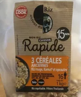Mon Riz Cuisson Rapide 3 Céréales Anciennes - Riz rouge, Kamut® et épeautre
