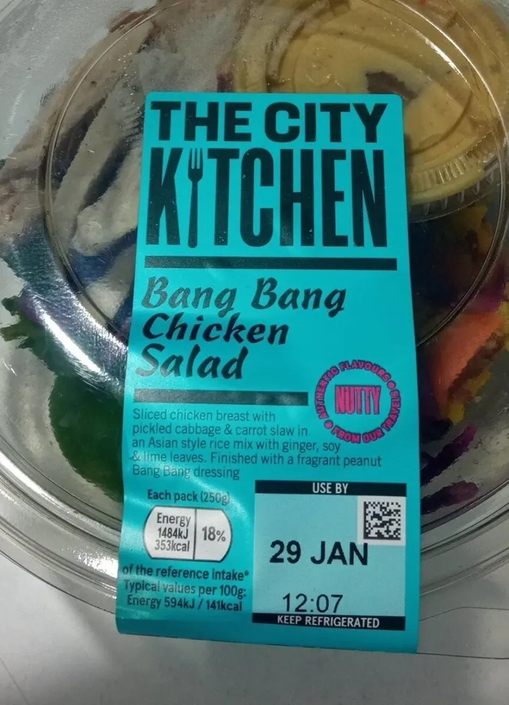 Bang bang chicken salad