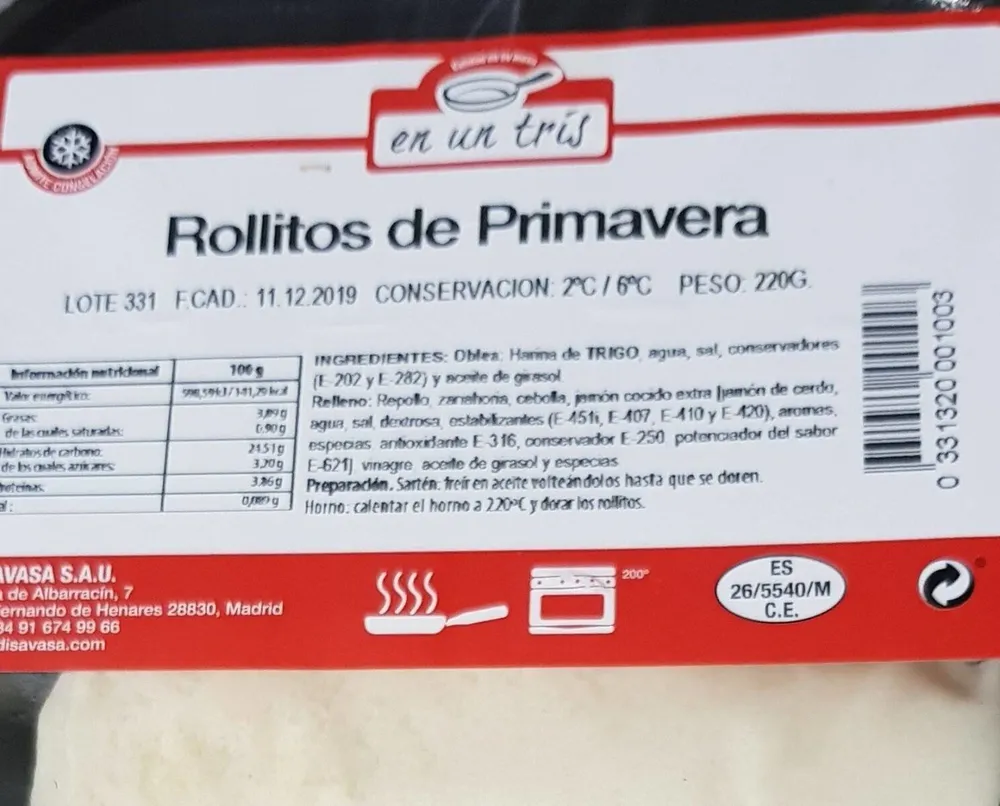 Rollitos de primavera