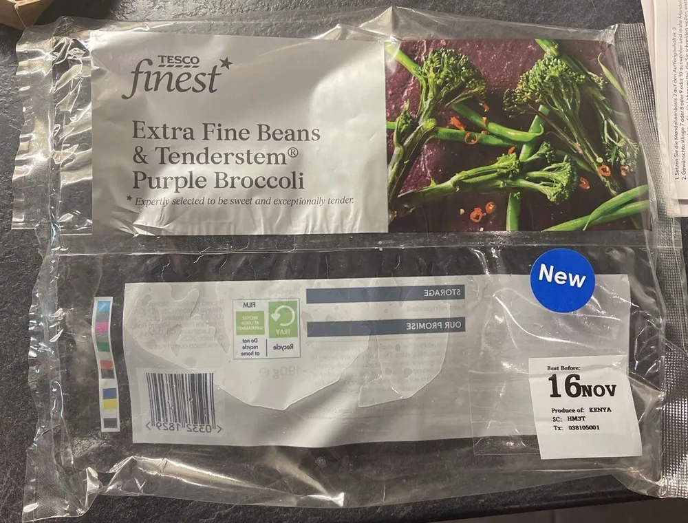 Extra Fine Beans and Tenderstem Purple Broccoli