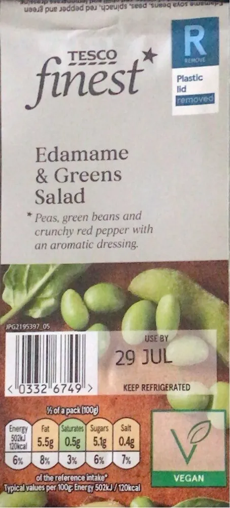 Edamame and Geeens Salad