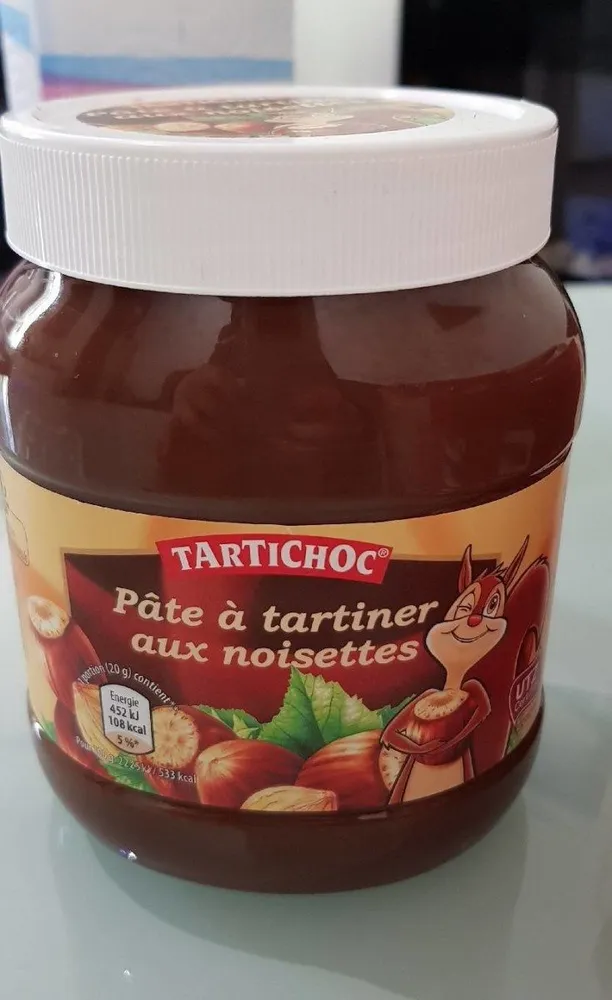 Pâte à tartiner aux noisettes