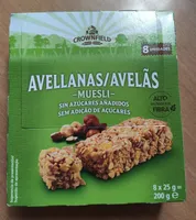 Barritas de cereales con avellanas