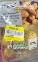 Baby potatoes with a lemon and thyme olive oil