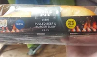 pulled beef and burger slaw