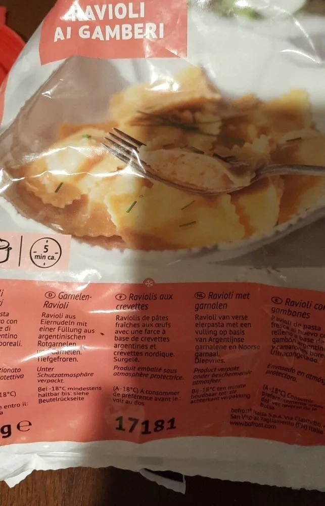 Ravioli ai gamberi