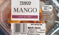 Tesco dried Mango