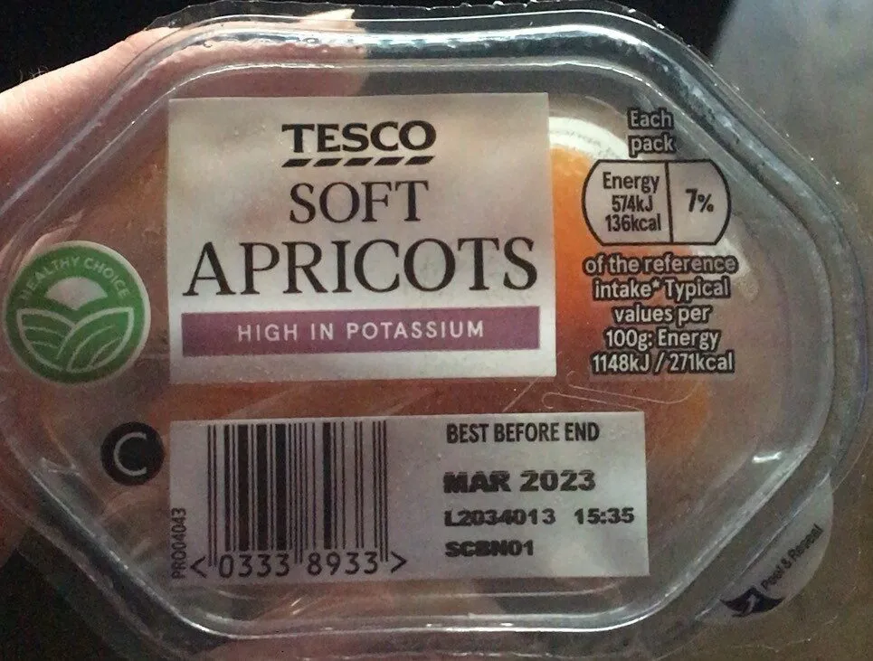 Soft apricots