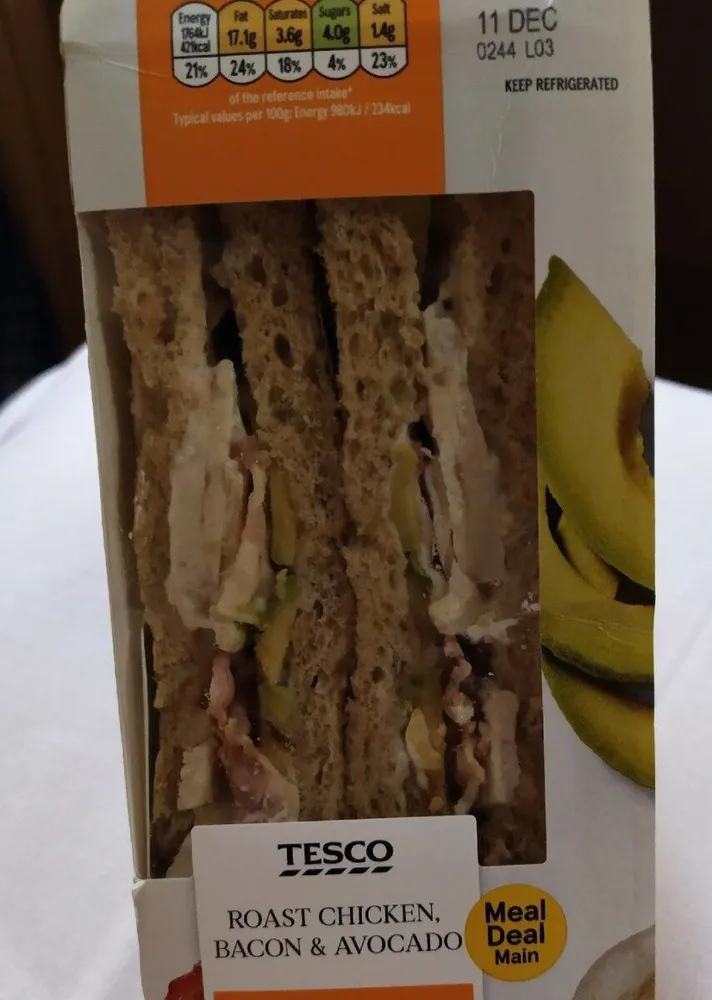 Roast chicken bacon & avocado