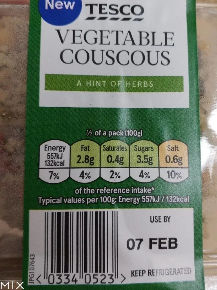 Vegetable couscous