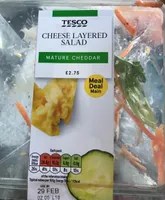 Cheese layered salad