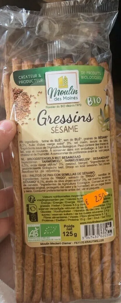 Gressin au sésame