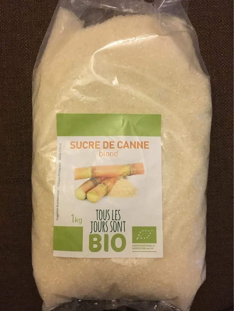 Sucre de canne blond