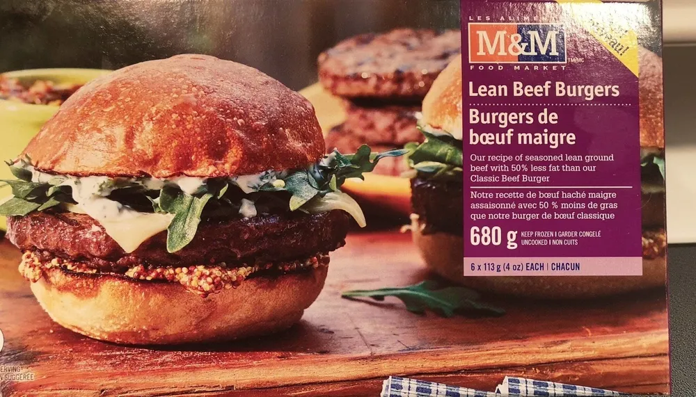 Burgers de boeuf maigre