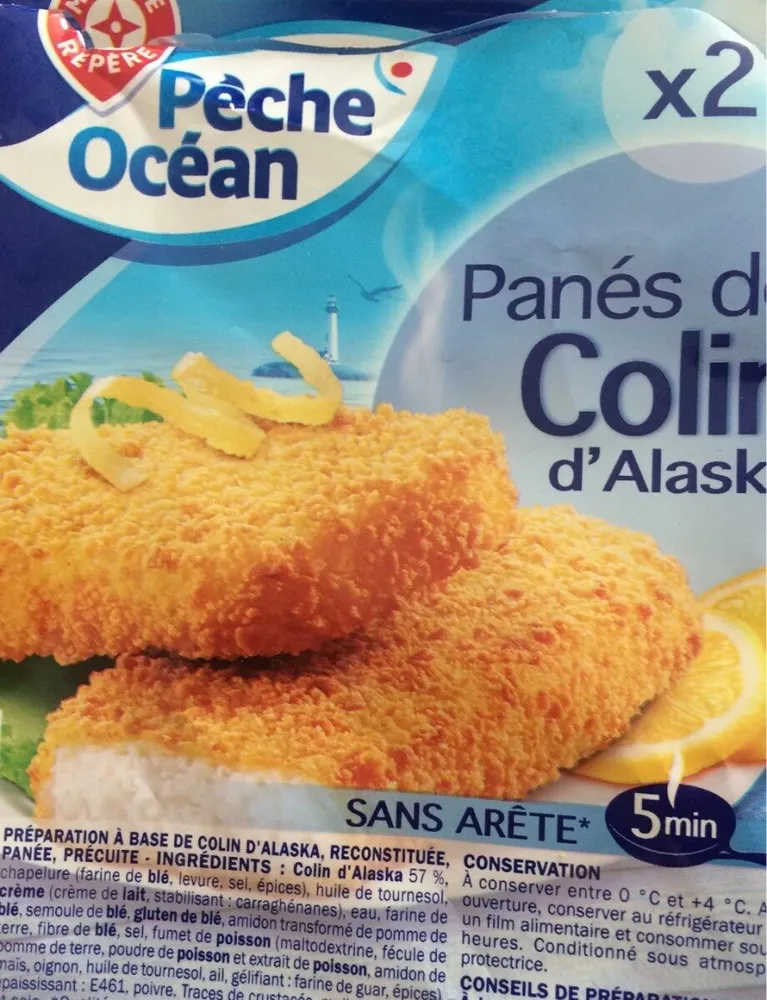 Panes de colin d'alaska