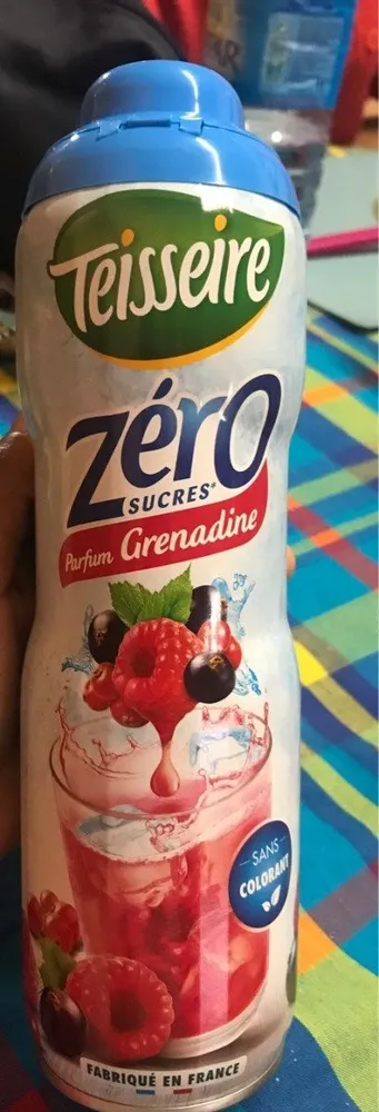 Zero sucres parfum grenadine
