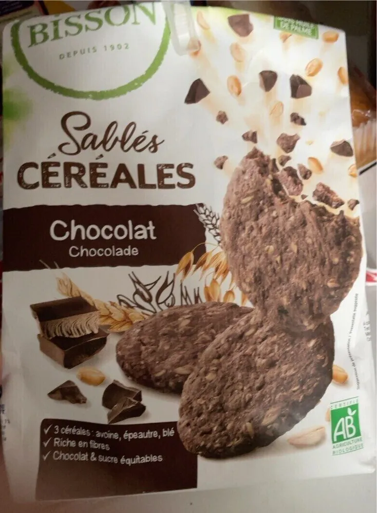 Sablés céréales  chocolat