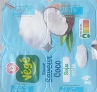 Brassé soja saveur coco