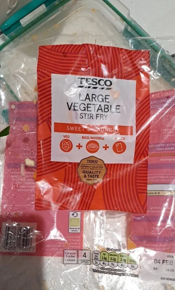 Large Vegetable Stiry Fry Sweet And Crunchy
