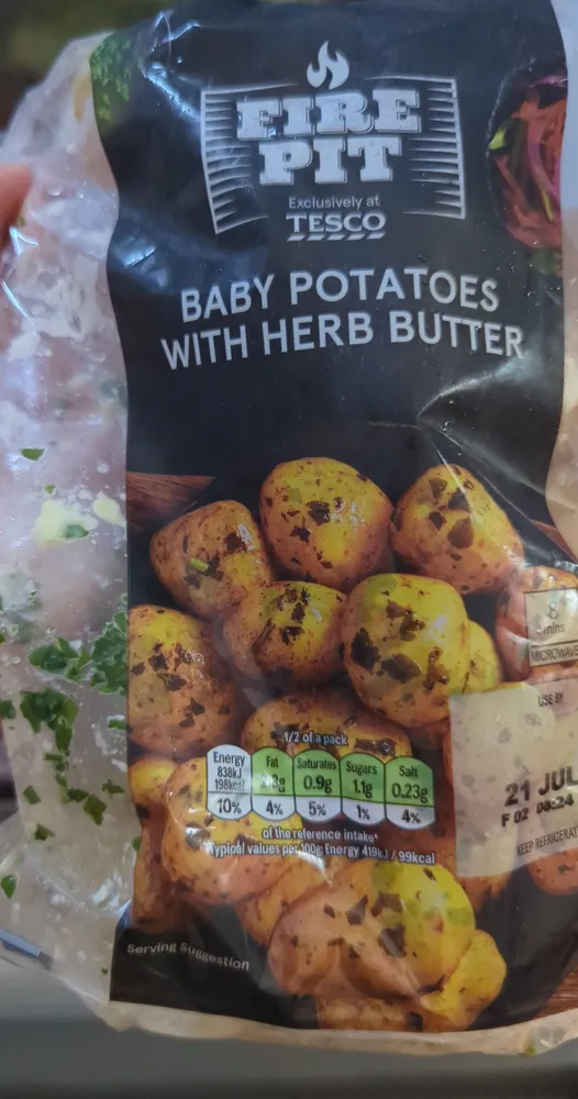 BABY POTATOES WITH HERB BUTTER