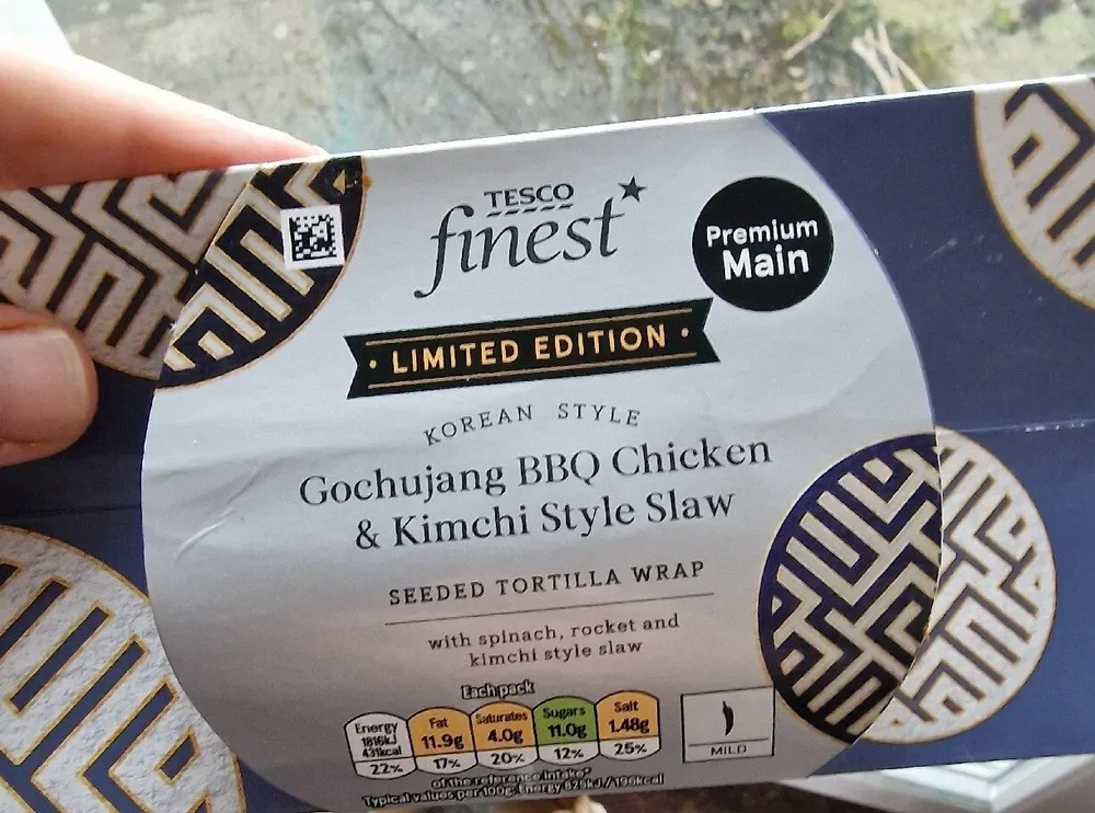 Focusing BBQ Chicken & Kimchi Style Slaw Wrap