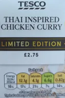 Thai Inspired Chicken Curry Wrap