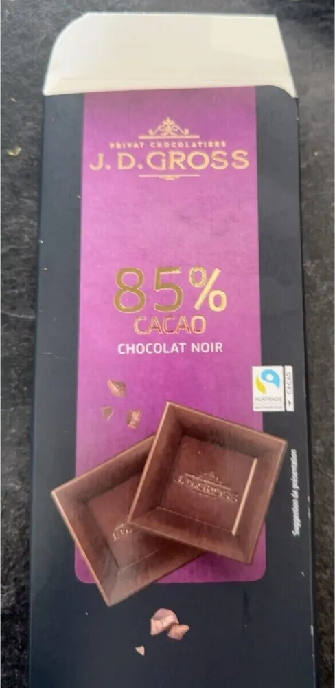 Chocolat noir riche et intense