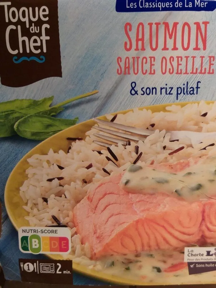 Saumon sauce oseille et son riz pilaf
