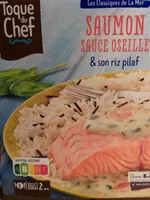 Saumon sauce oseille et son riz pilaf