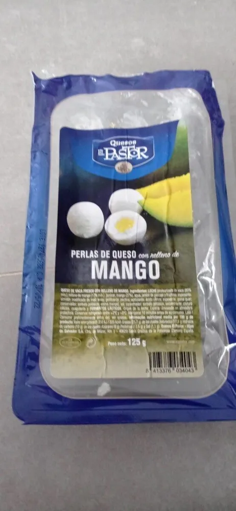 Perlas de queso con relleno de MANGO