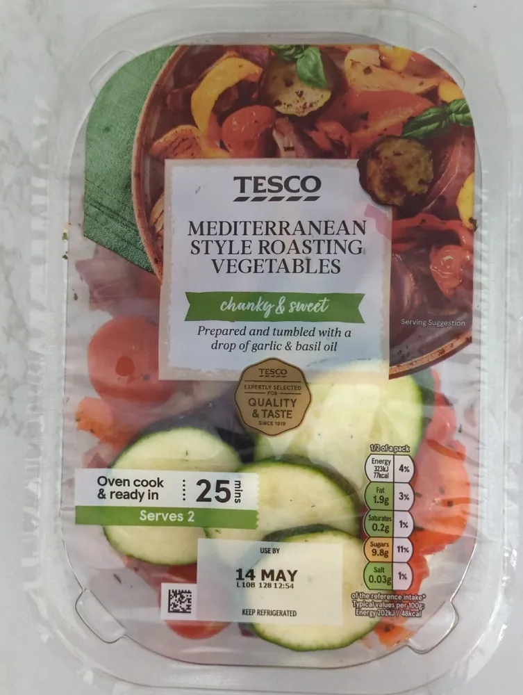 Mediterranean style Roasting Vegetables