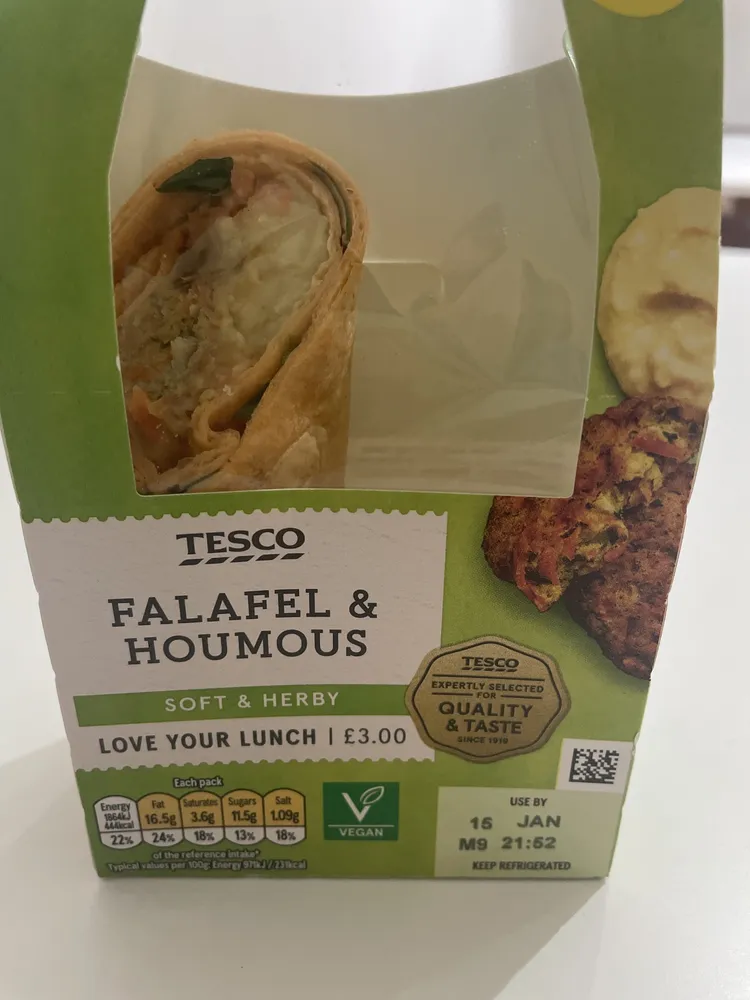 Falafel & Houmous Wrap