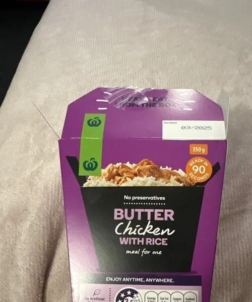 Butter Chicken with Rice - meal for one