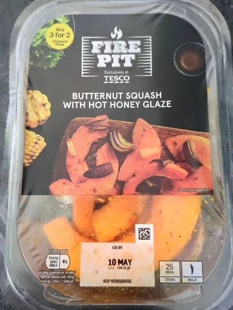 Squash with a honey glaze