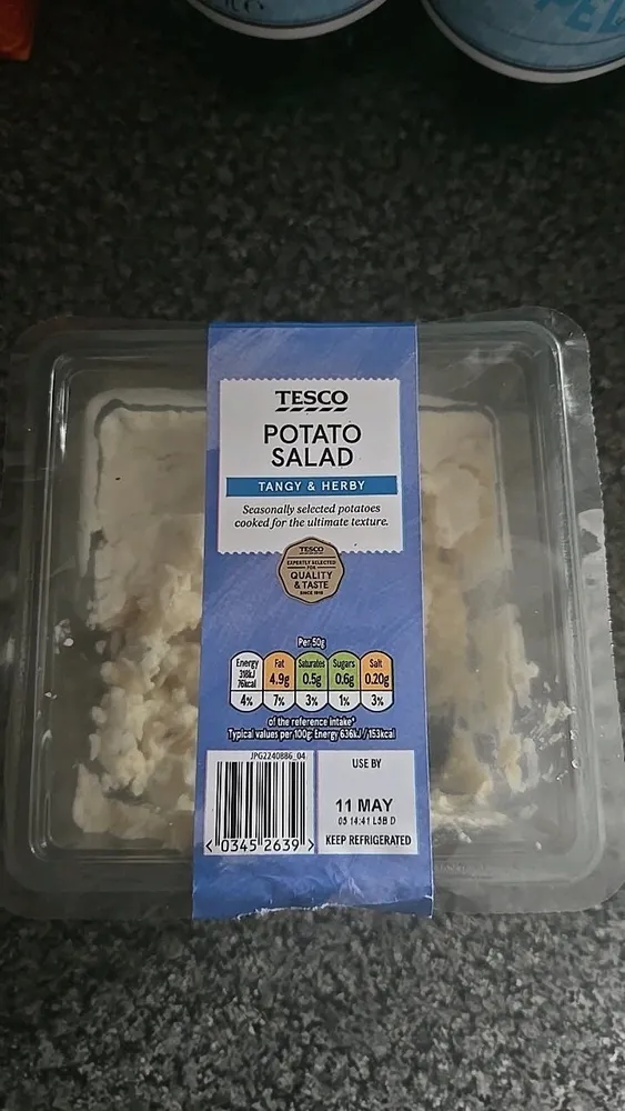 Tesco Potato Salad Tangy & Herby