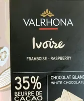 Chocolat blanc framboises croustillantes