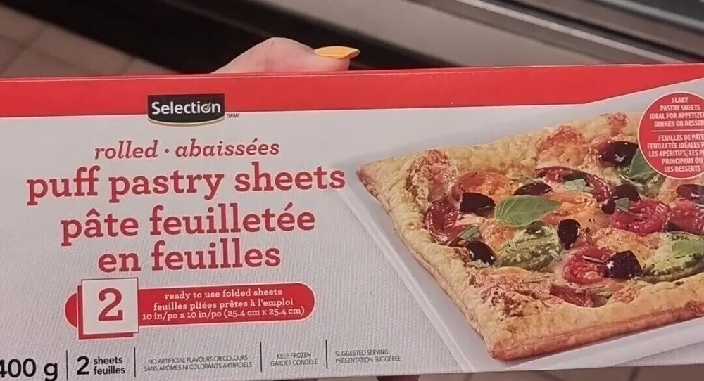 Pâtes feuilletés en feuille