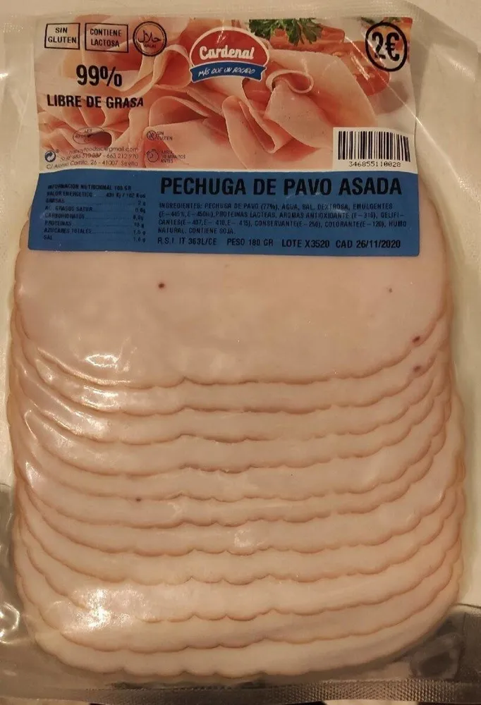 Pechuga de pavo asada
