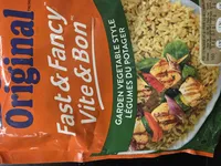 Rice Fast and fancy garden vegetable style