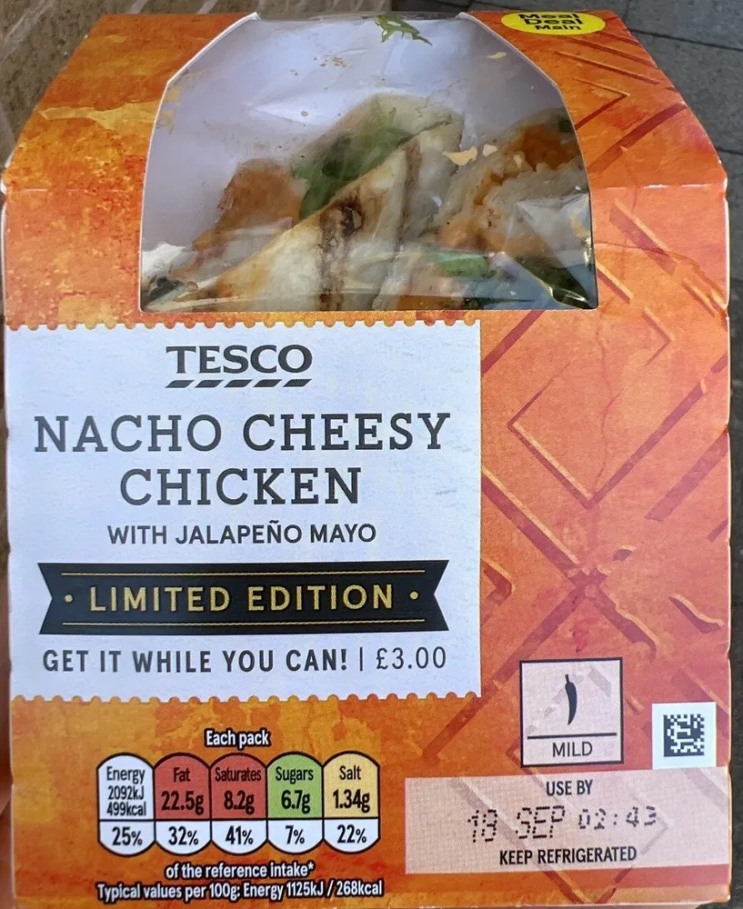 Nacho Cheesy Chicken Wrap