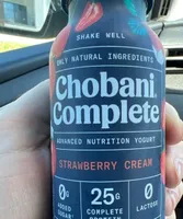 Chobani Complete Strawberry Cream Advanced Nutrition Yogurt
