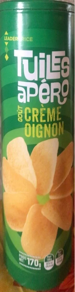 Tuiles apéro goût crème ognion