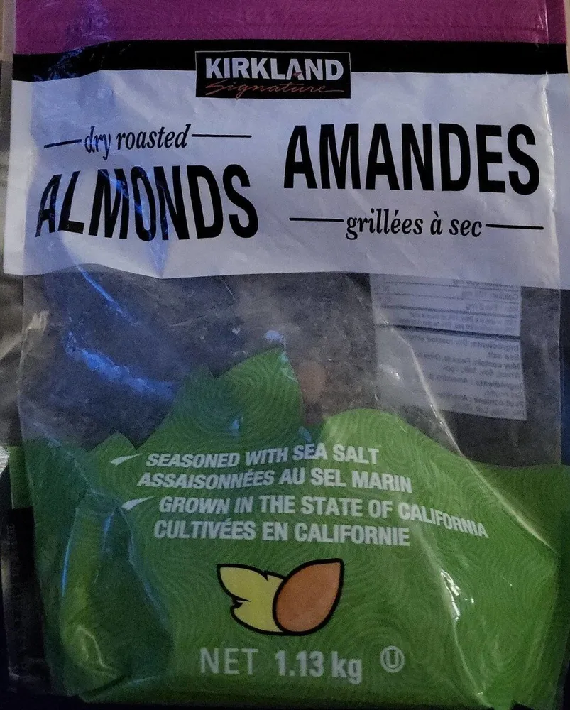 Amandes grillées à sec