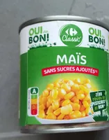 Maïs sans sucre ajouté carrefour