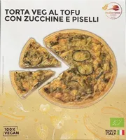 TORTA VEG AL TOFU CON ZUCCHINE E PISELLI