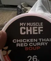 Chicken thai red curry soup