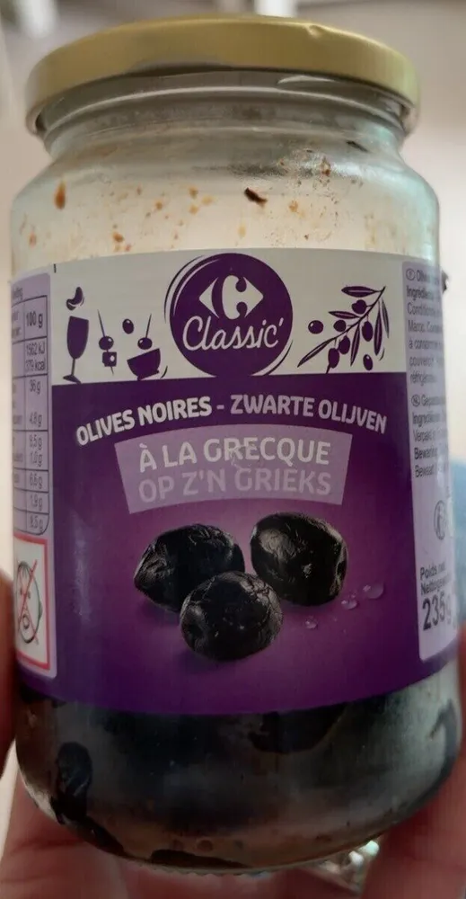 Olives noires  à la Grecque