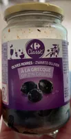 Olives noires  à la Grecque